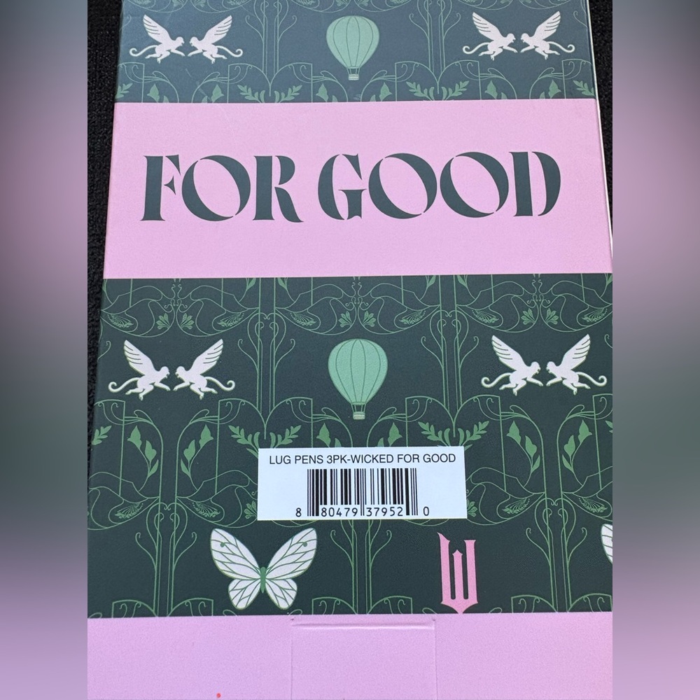 Lug x Wicked For Good Pens (Elphaba Green and Glinda Pink with Gold 3-pack) - Picture 10 of 12
